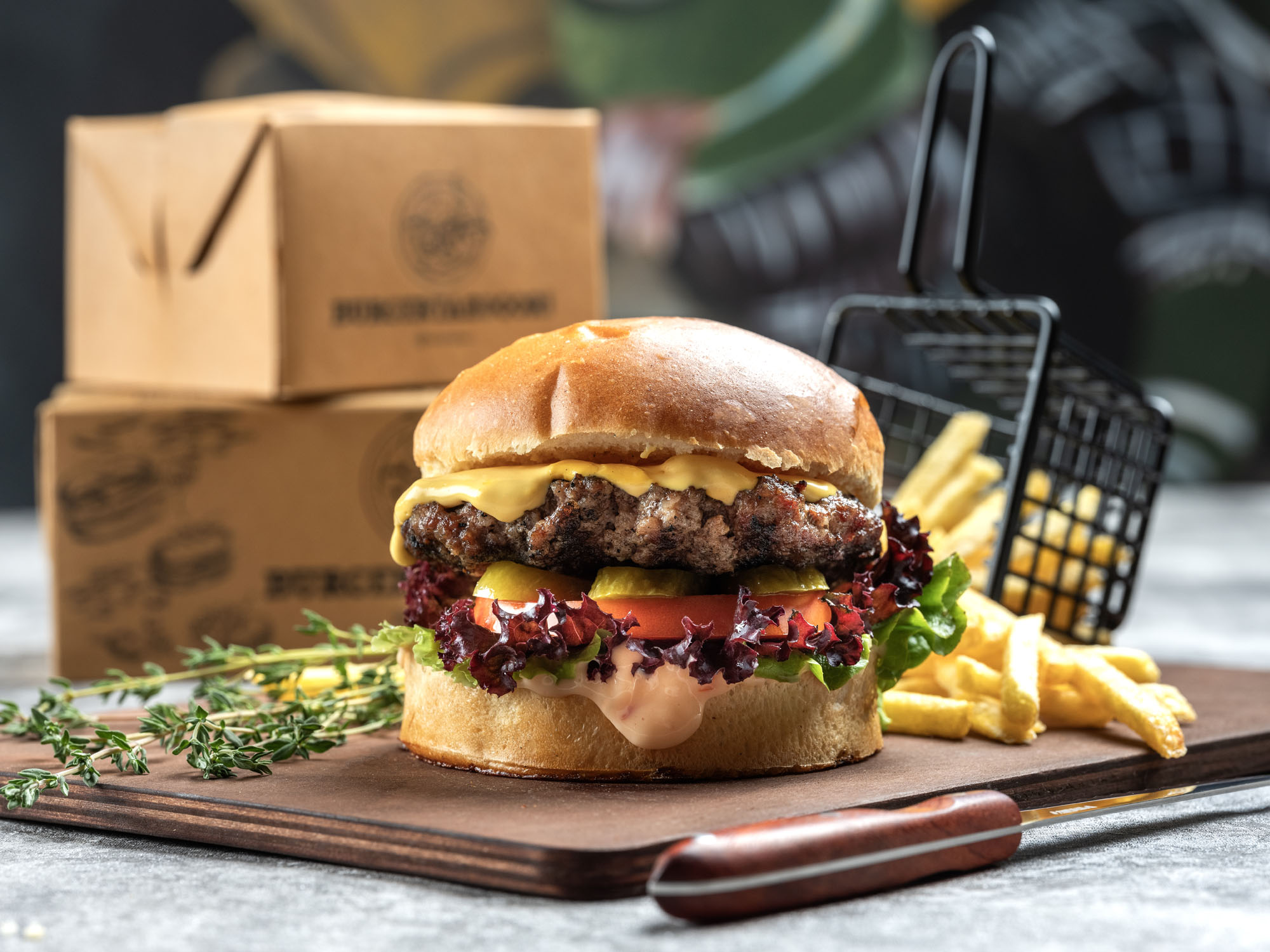 2`li Cheese burger menü