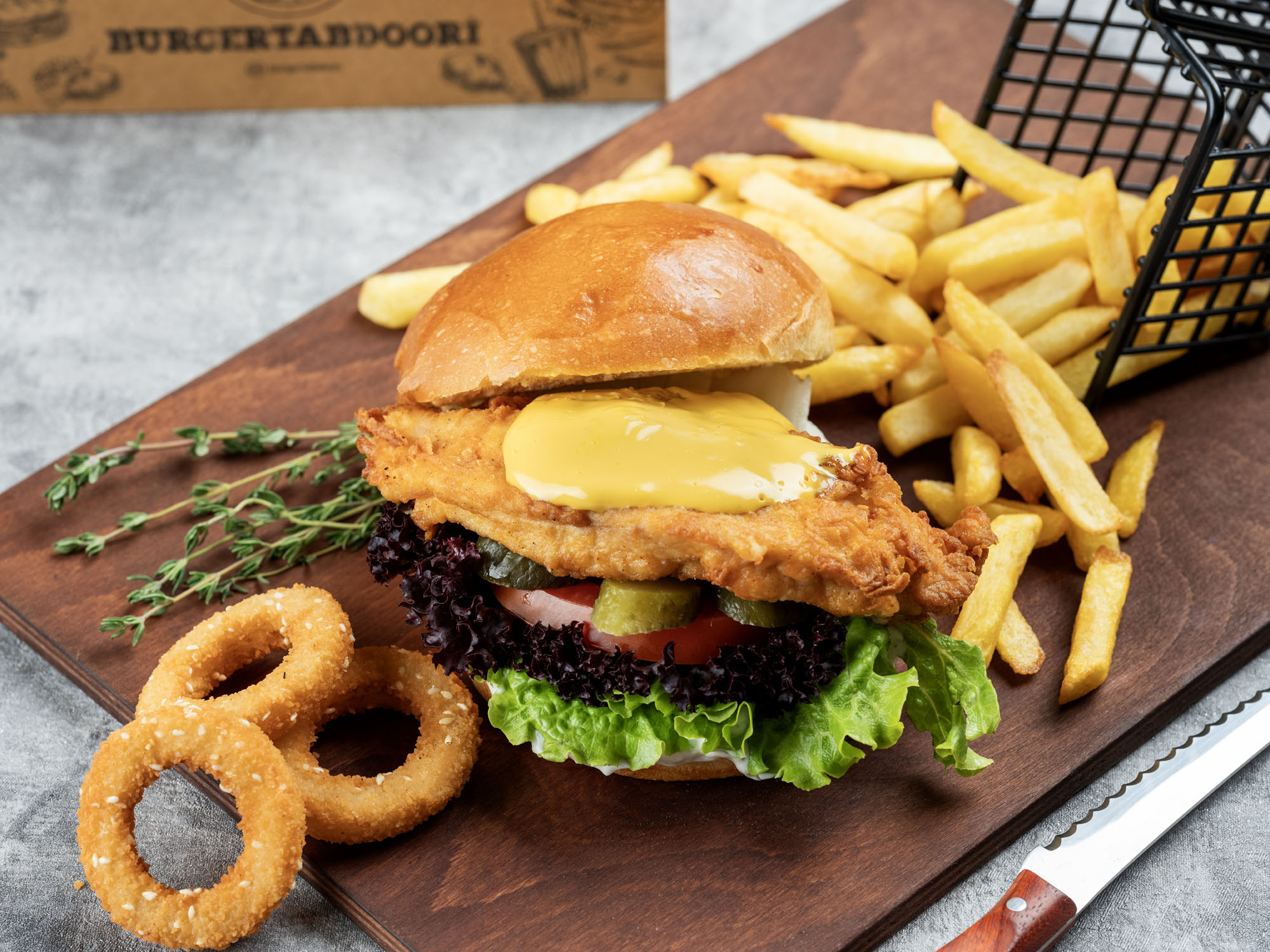 2`li Çıtır Tavuk Burger Menü