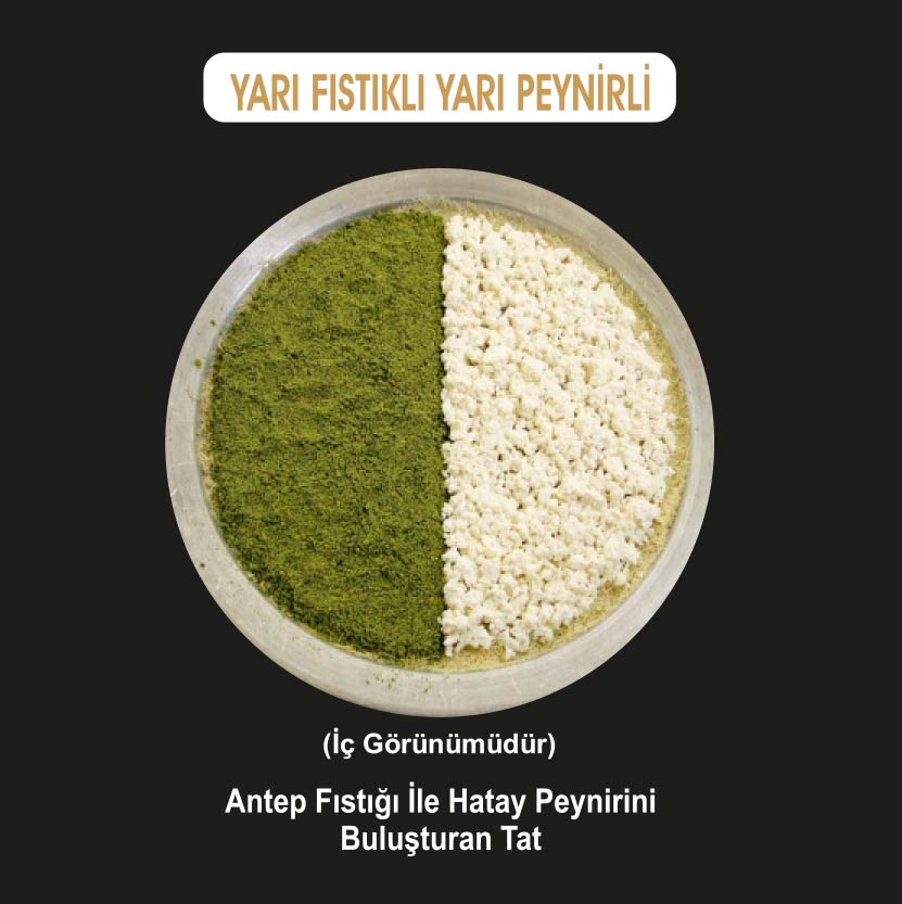 Yarı fıstık yarı peynir